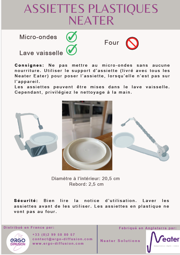 Flyer assiette NEATER EATER Flyer assiette NEATER EATER